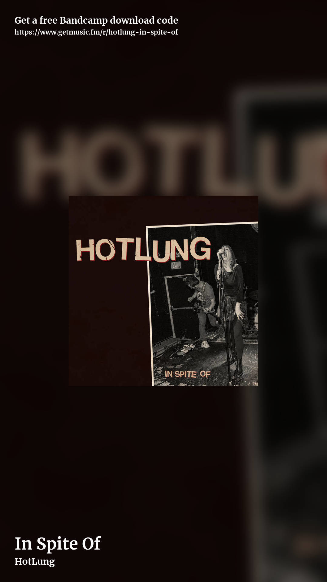 In Spite Of by HotLung, story promo share image