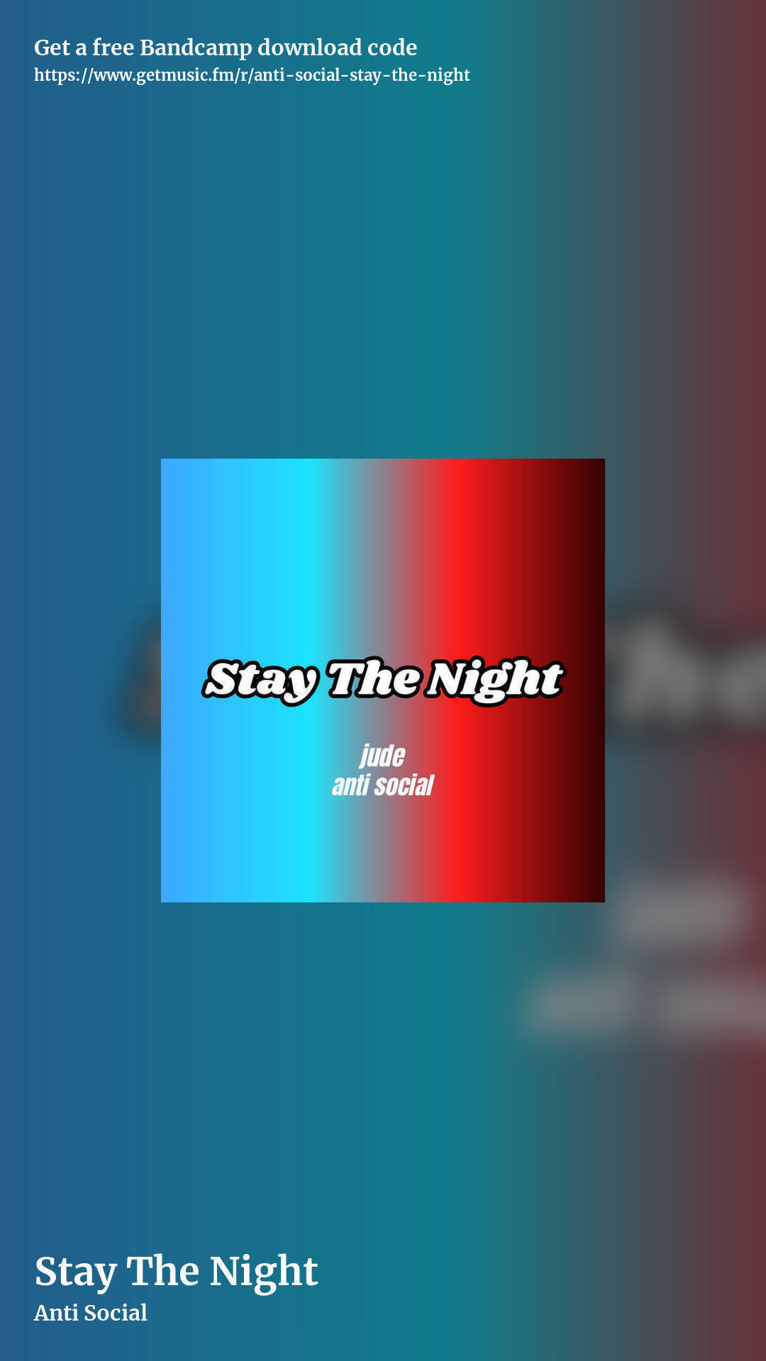 Stay The Night by Anti Social, story promo share image