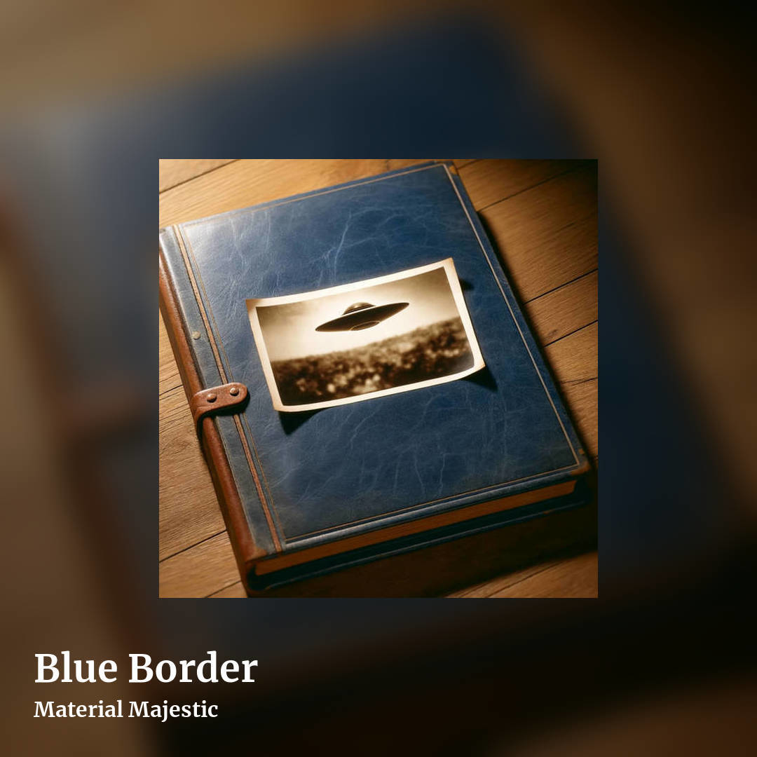 Blue Border by Material Majestic, square clean share image