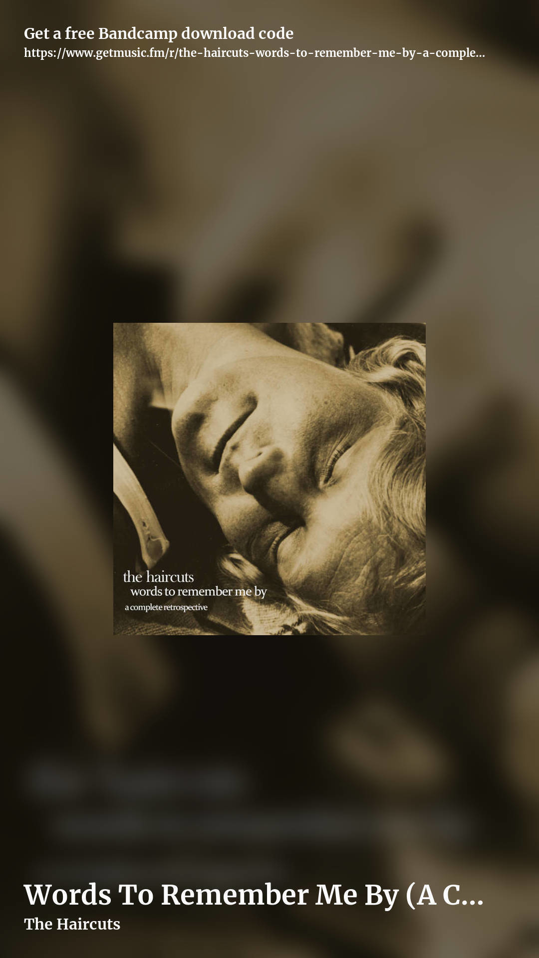 Words To Remember Me By (A Complete Retrospective) by The Haircuts, story promo share image