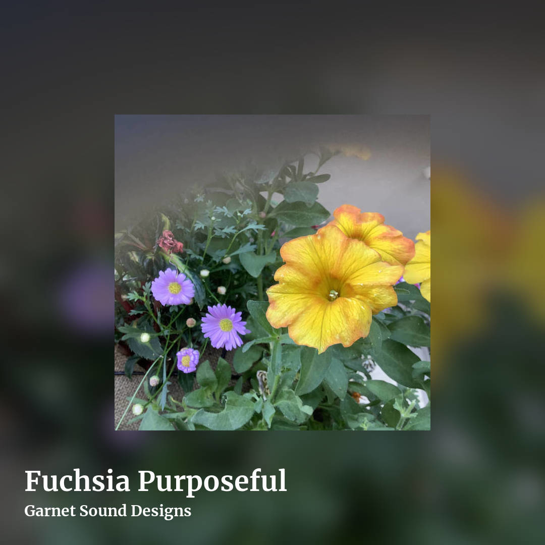 Fuchsia Purposeful by Garnet Sound Designs, square clean share image