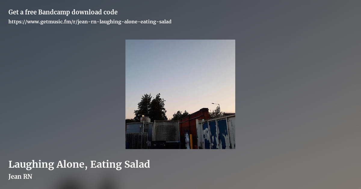 Laughing Alone, Eating Salad by Jean RN, landscape promo share image