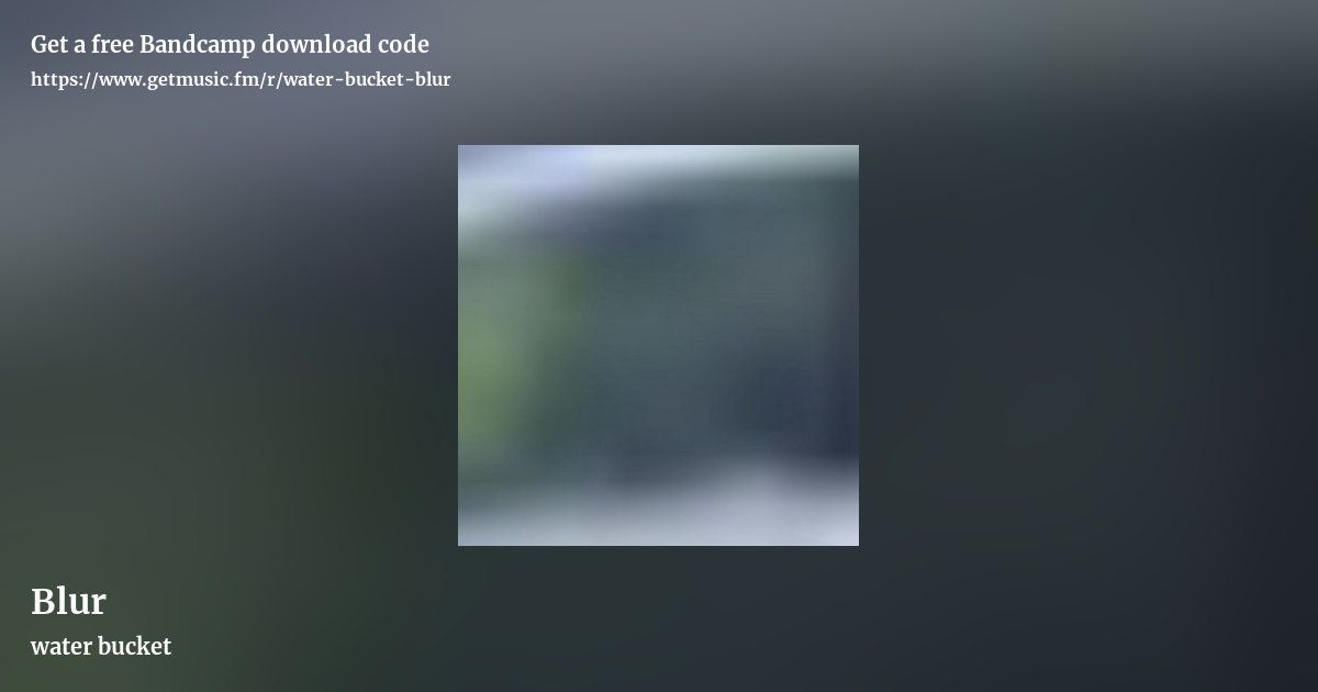 Blur by water bucket, landscape promo share image