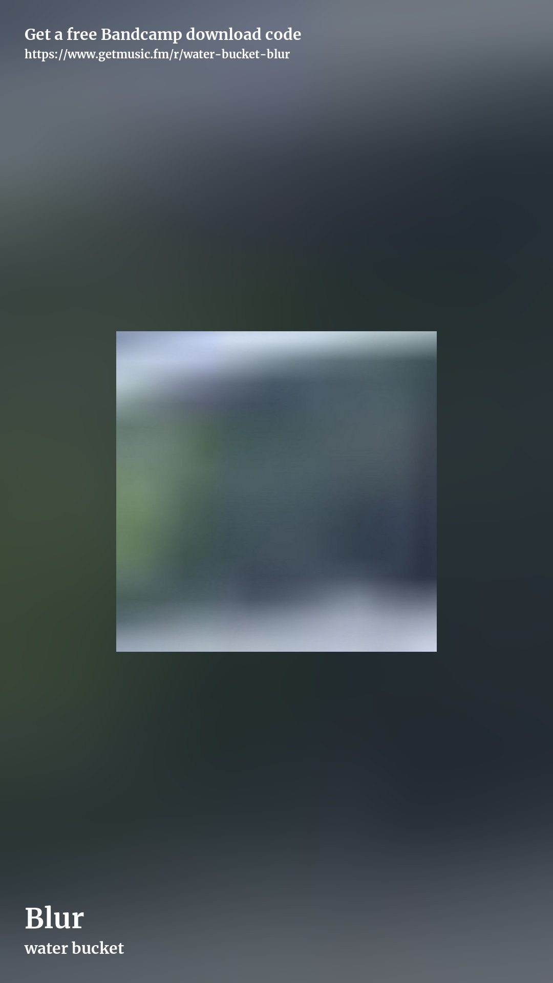 Blur by water bucket, story promo share image