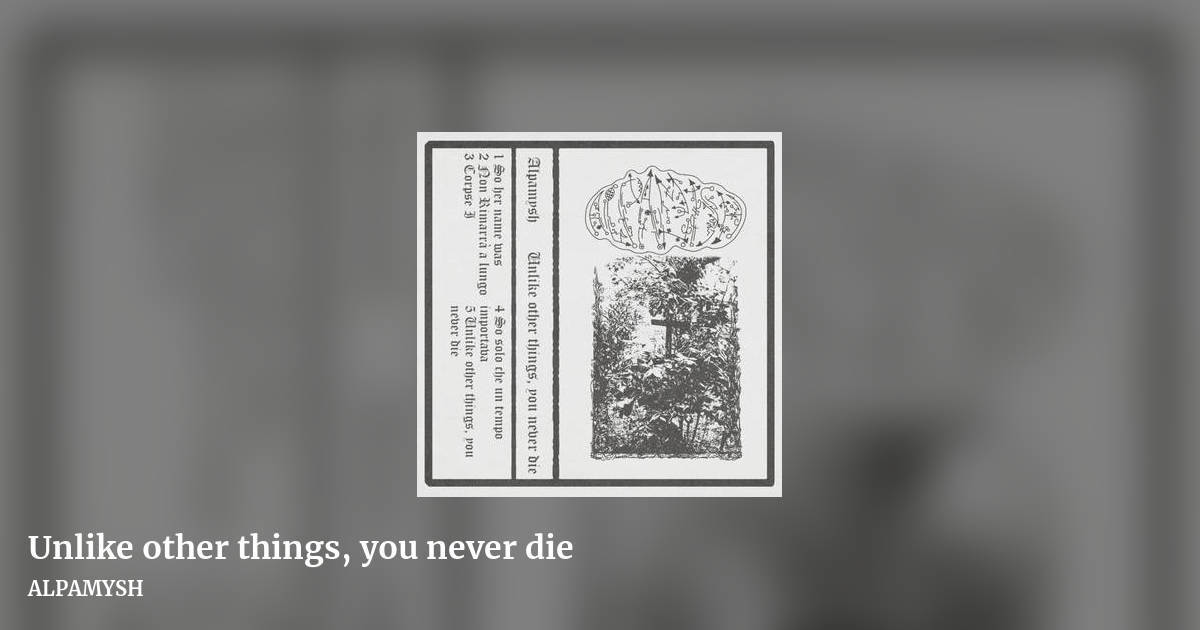 Unlike other things, you never die by ALPAMYSH , landscape clean share image