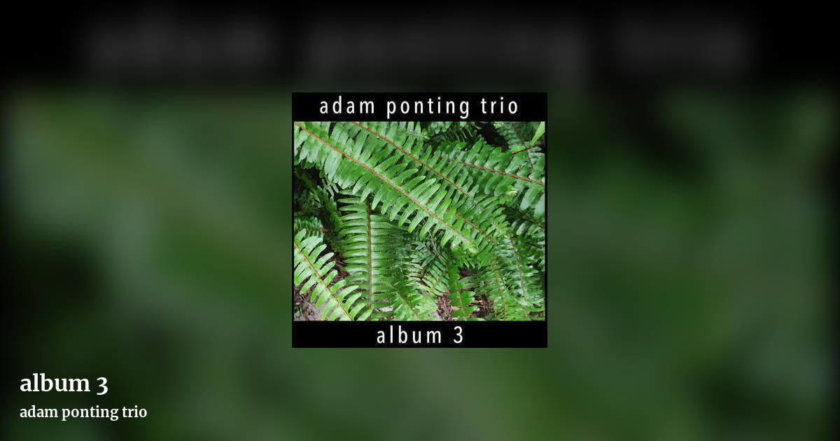 album 3 by adam ponting trio, landscape clean share image