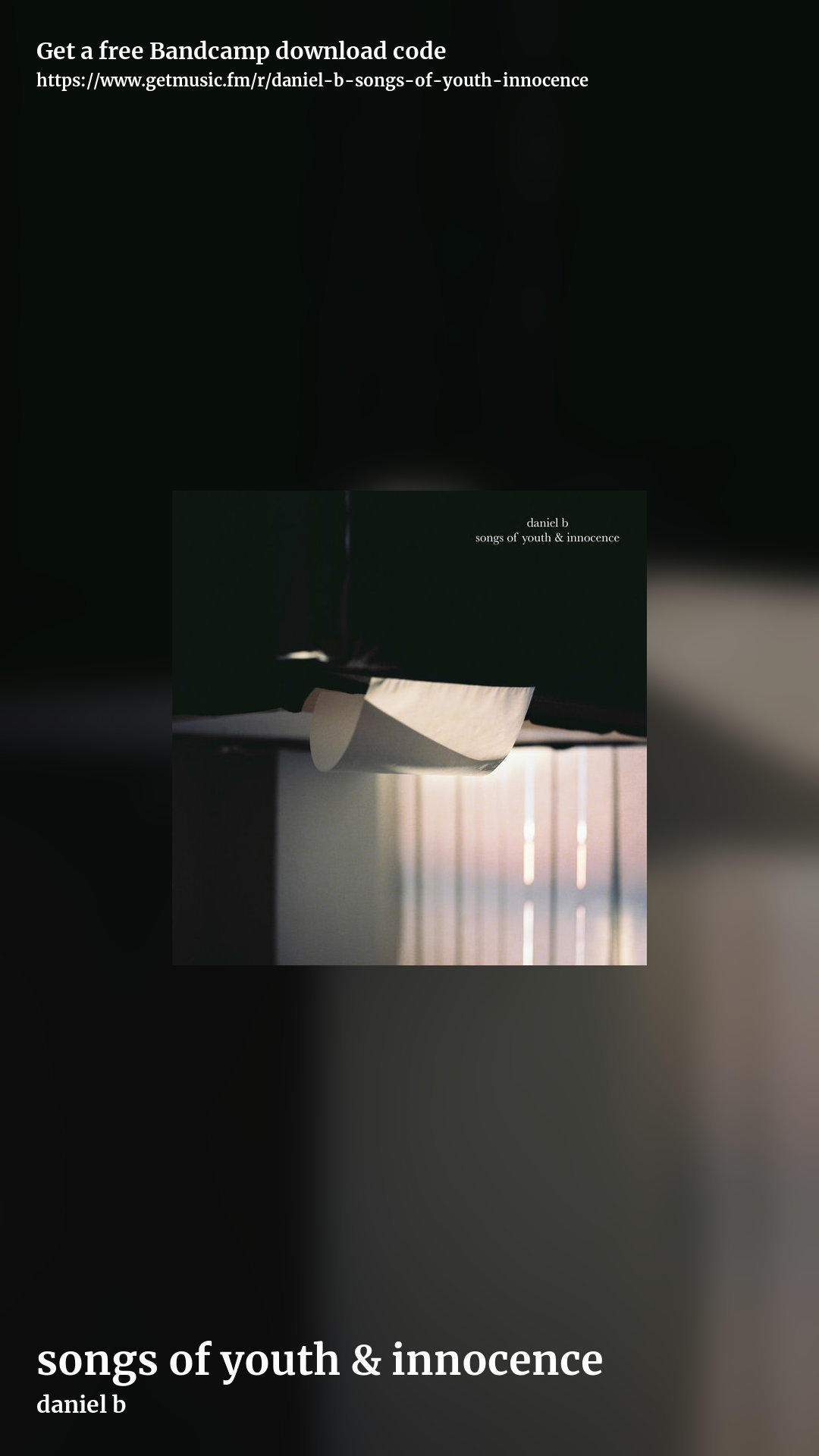 songs of youth & innocence by daniel b, story promo share image