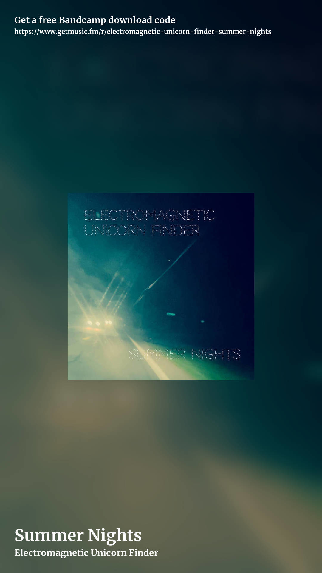 Summer Nights by Electromagnetic Unicorn Finder, story promo share image