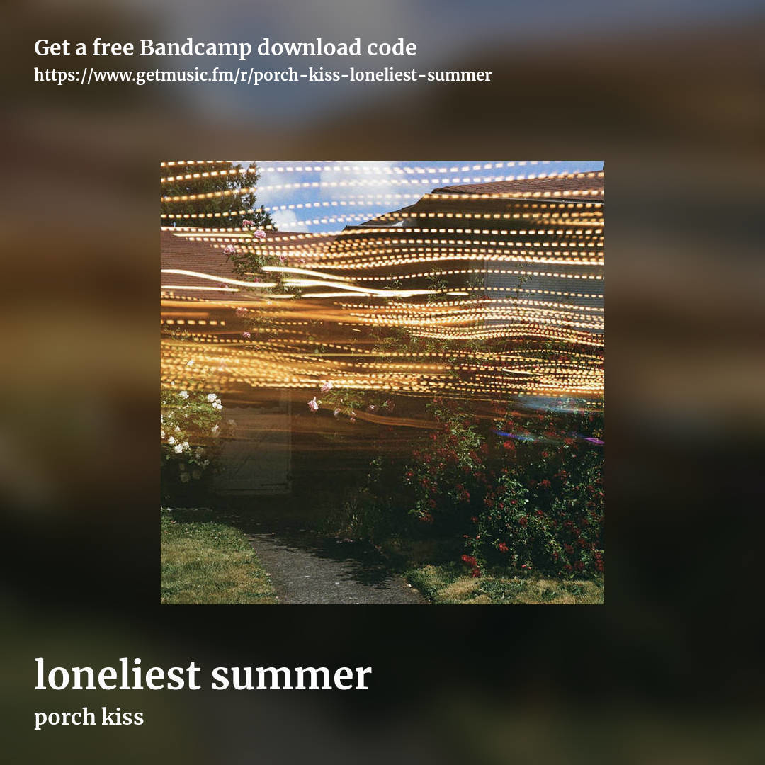 loneliest summer by porch kiss, square promo share image