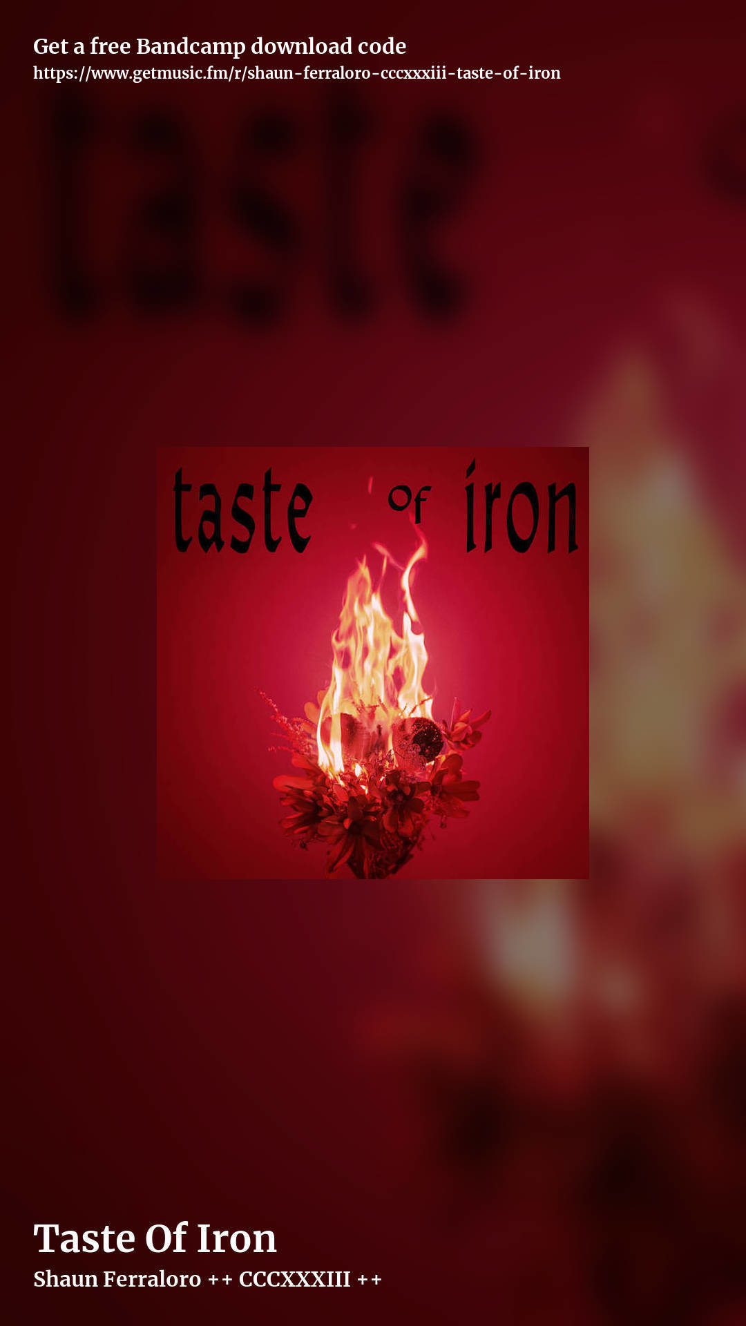 Taste Of Iron by Shaun Ferraloro ++ CCCXXXIII ++, story promo share image