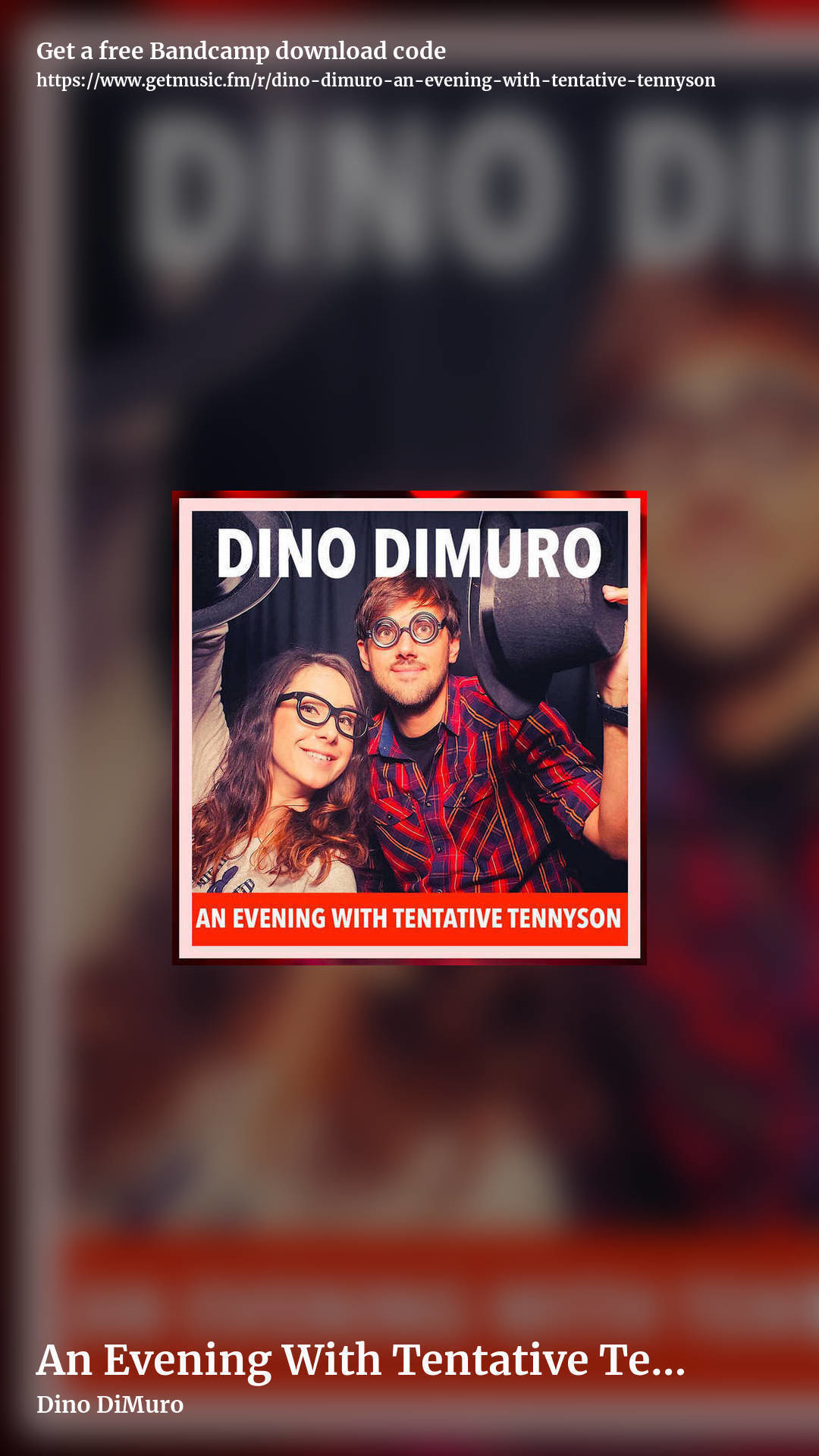 An Evening With Tentative Tennyson by Dino DiMuro, story promo share image