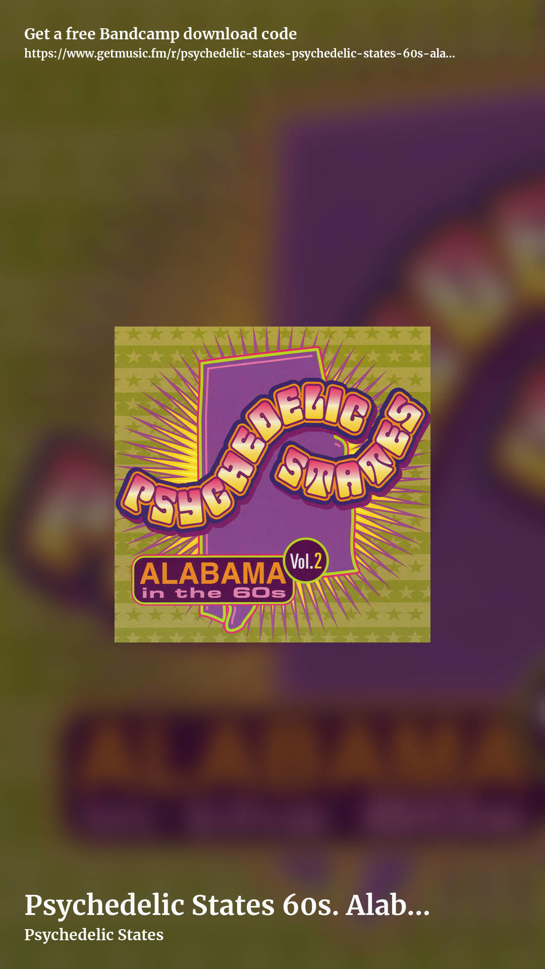 Psychedelic States 60s. Alabama. Vol. 2 by Psychedelic States, story promo share image