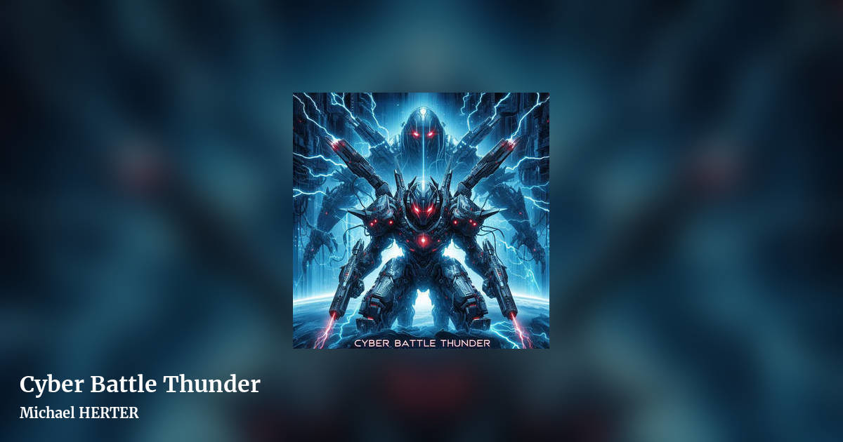 Cyber Battle Thunder by Michael HERTER, landscape clean share image