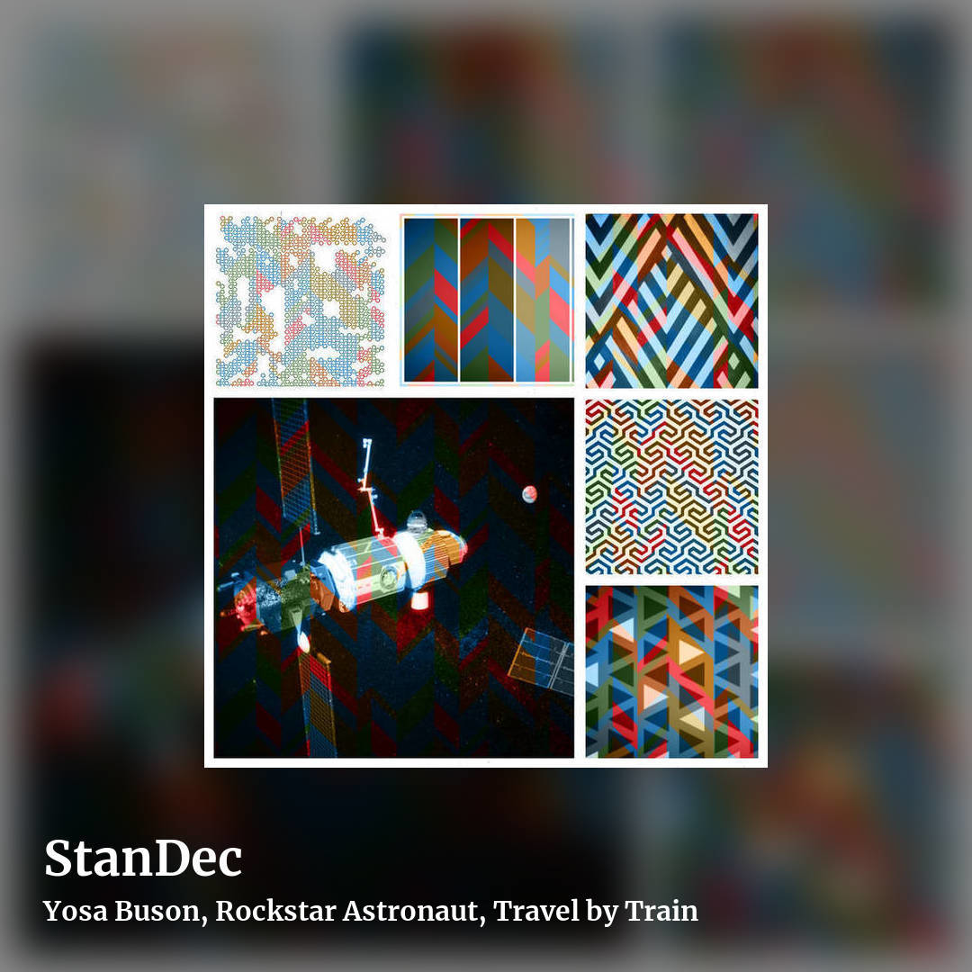 StanDec by Yosa Buson, Rockstar Astronaut, Travel by Train, square clean share image
