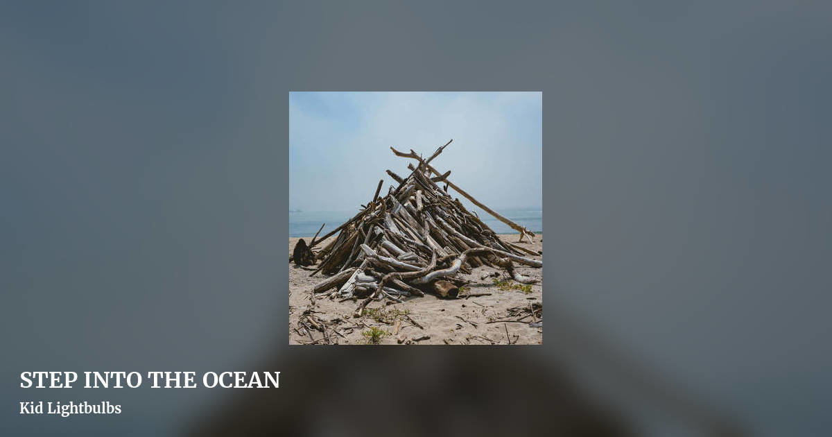 STEP INTO THE OCEAN by Kid Lightbulbs, landscape clean share image