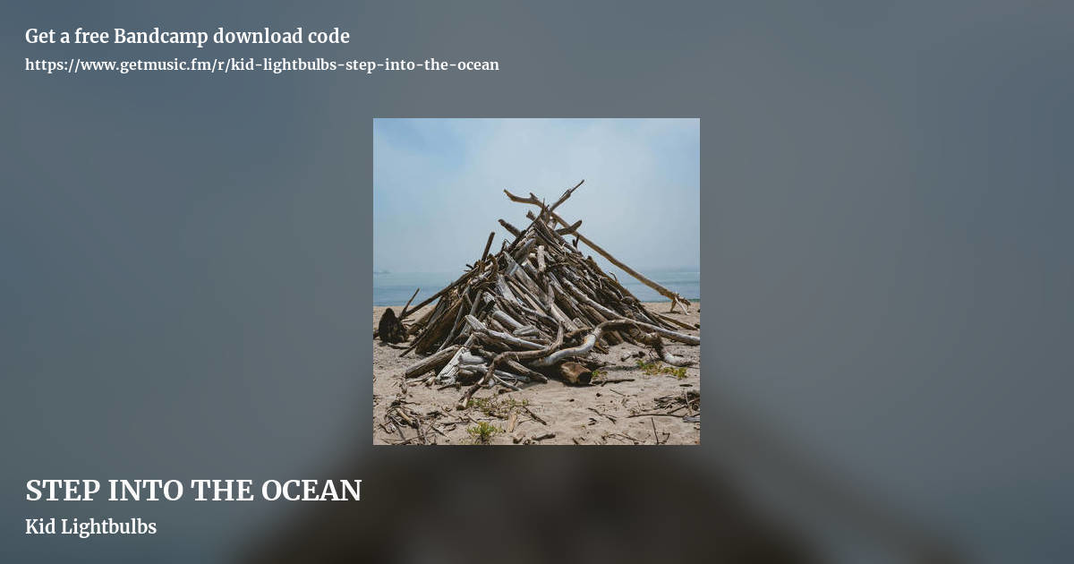 STEP INTO THE OCEAN by Kid Lightbulbs, landscape promo share image