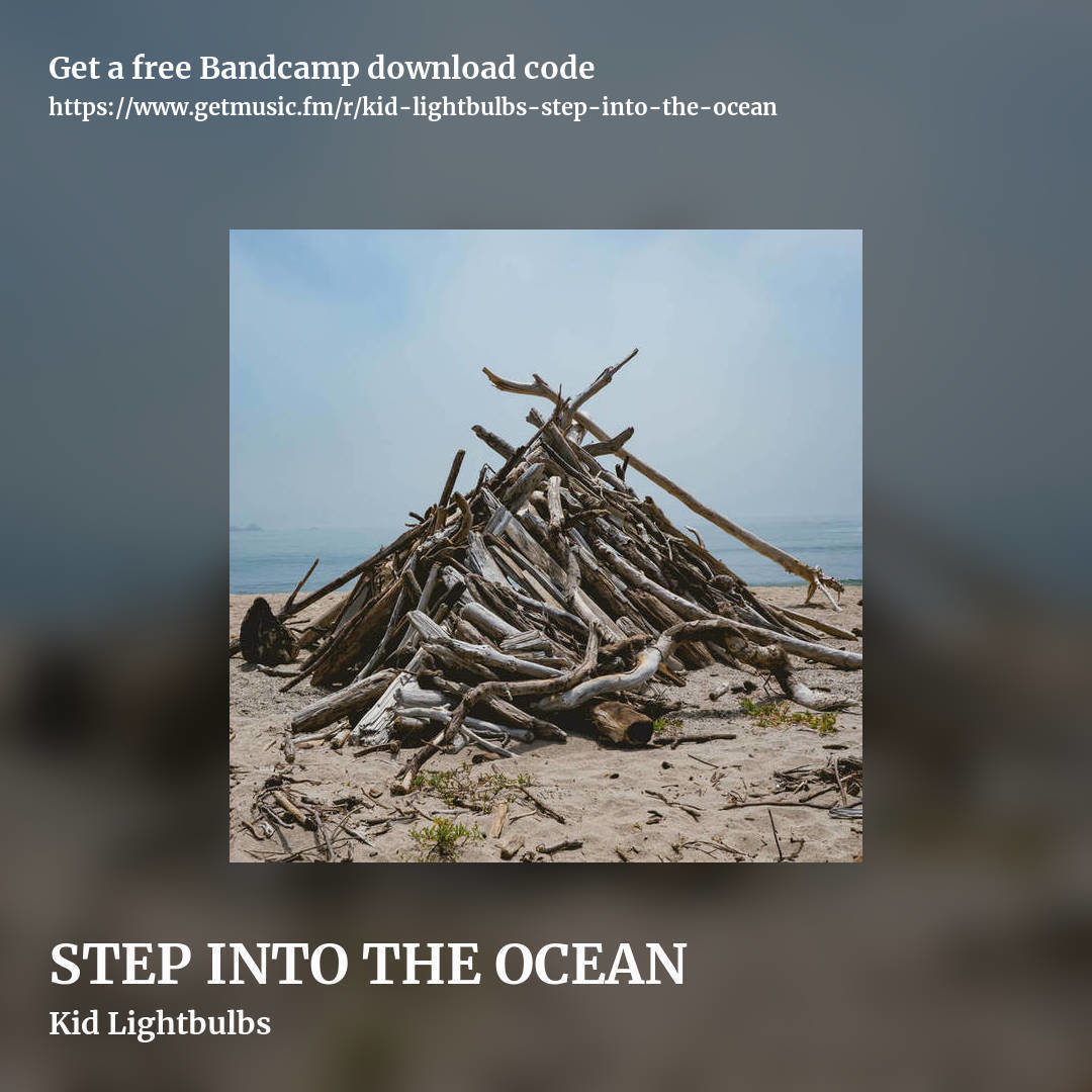 STEP INTO THE OCEAN by Kid Lightbulbs, square promo share image