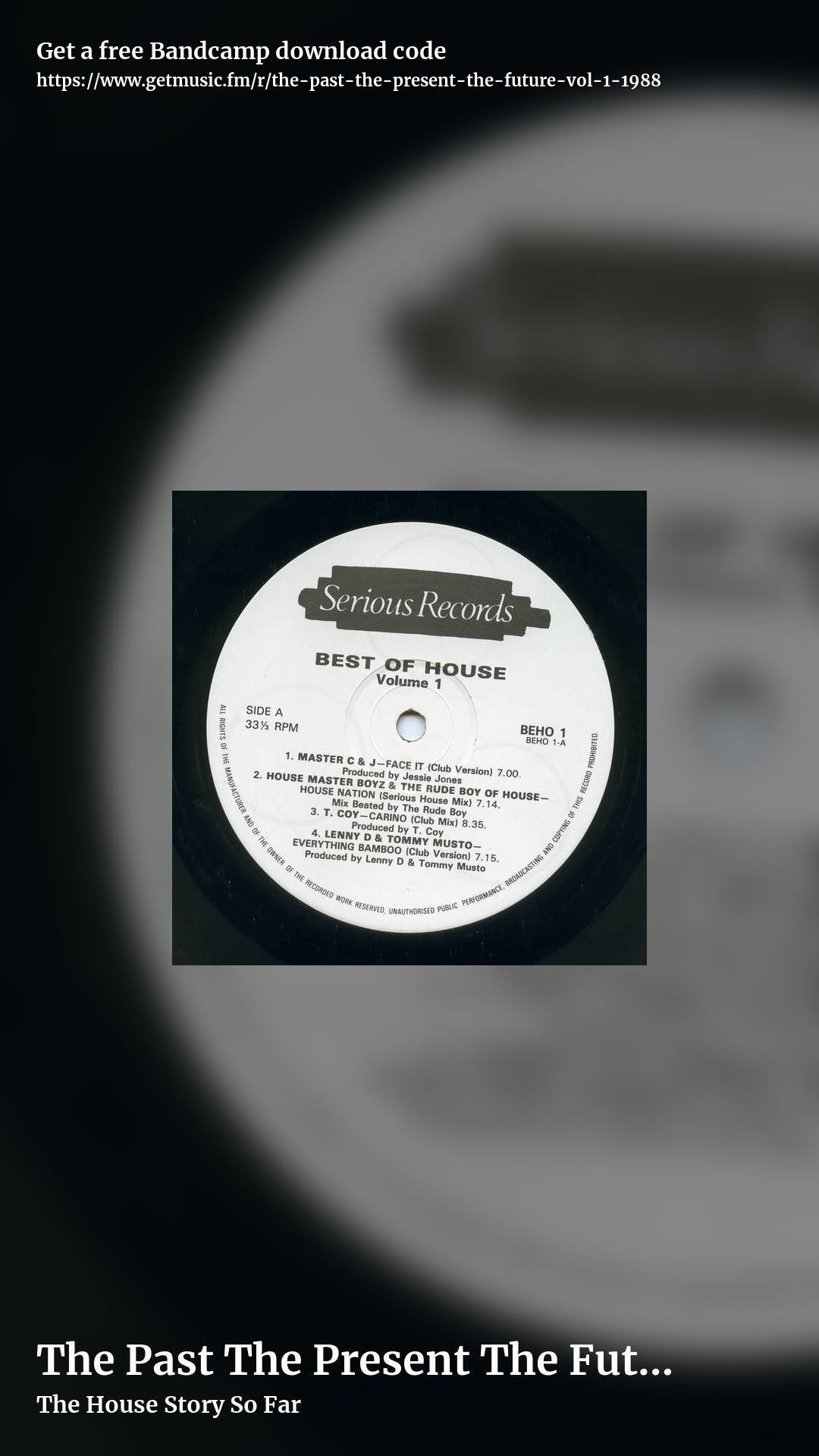 The Past The Present The Future... Vol.1 - 1988 by The House Story So Far, story promo share image