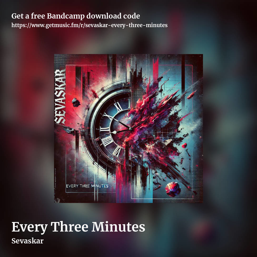 Every Three Minutes by Sevaskar, square promo share image