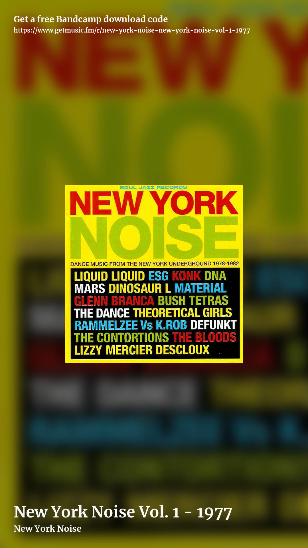 New York Noise Vol. 1 - 1977 by New York Noise, story promo share image