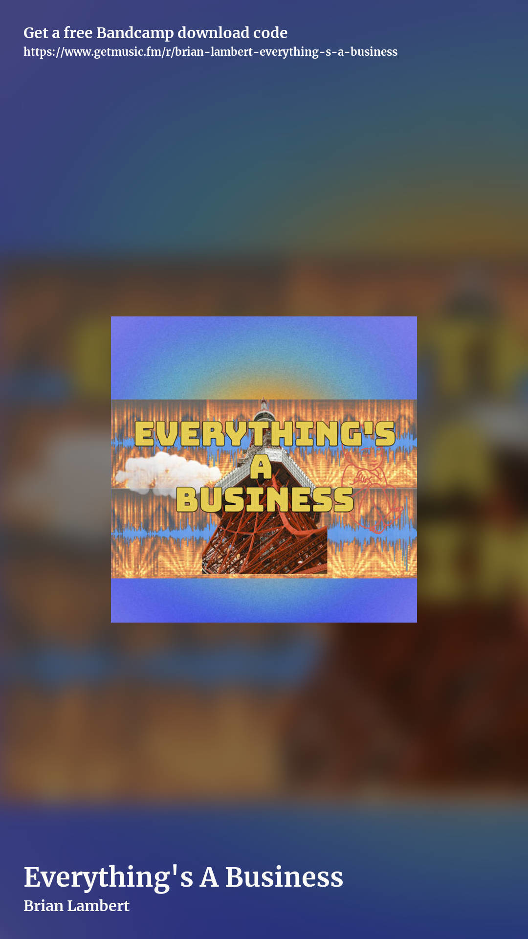 Everything's A Business by Brian Lambert, story promo share image