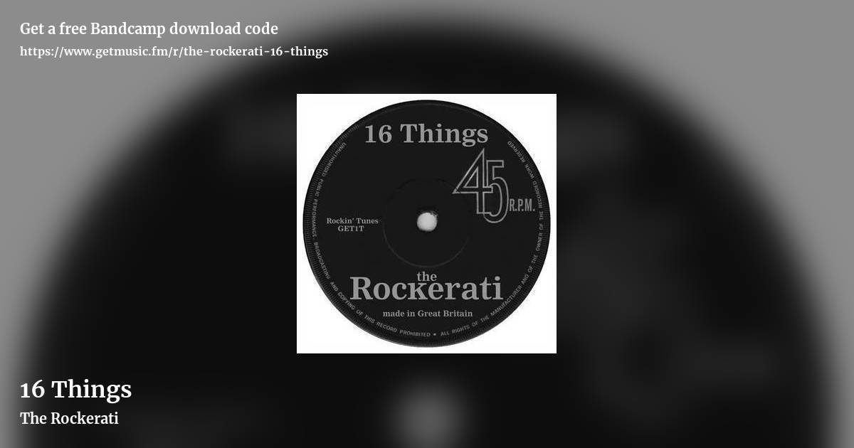 16 Things by The Rockerati, landscape promo share image