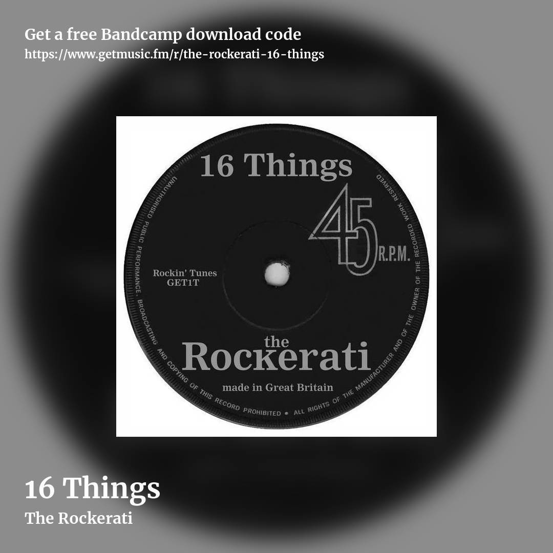 16 Things by The Rockerati, square promo share image