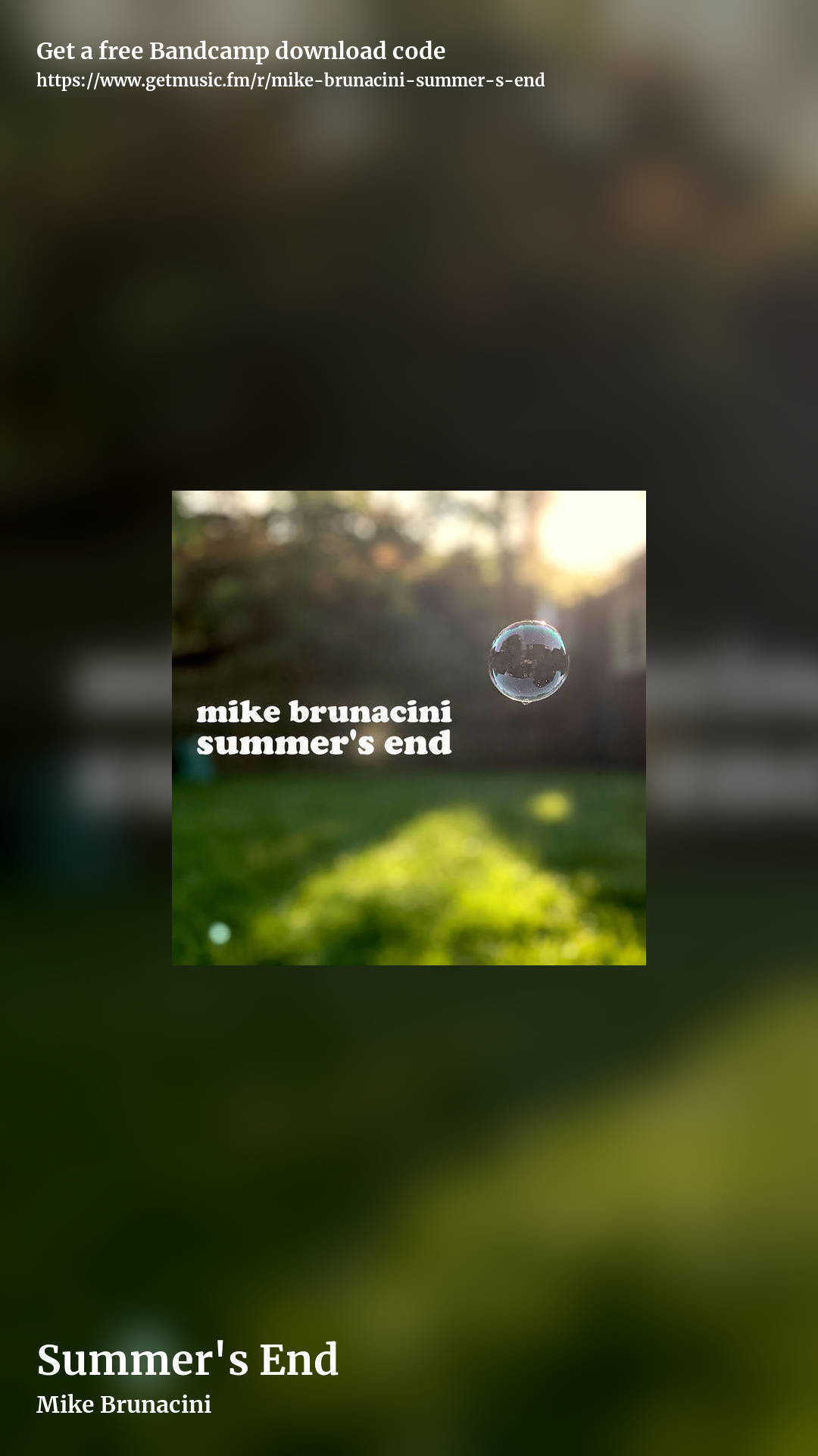 Summer's End by Mike Brunacini, story promo share image