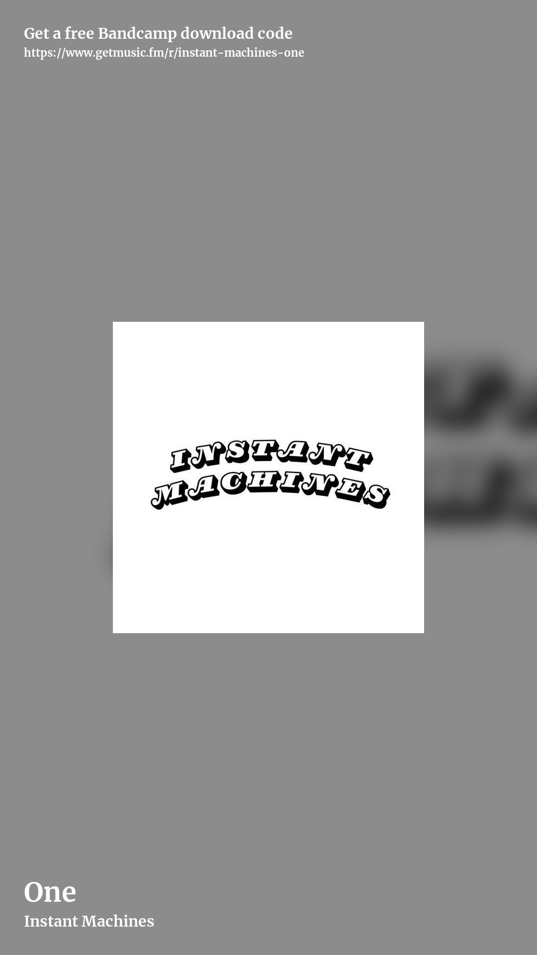 One by Instant Machines, story promo share image
