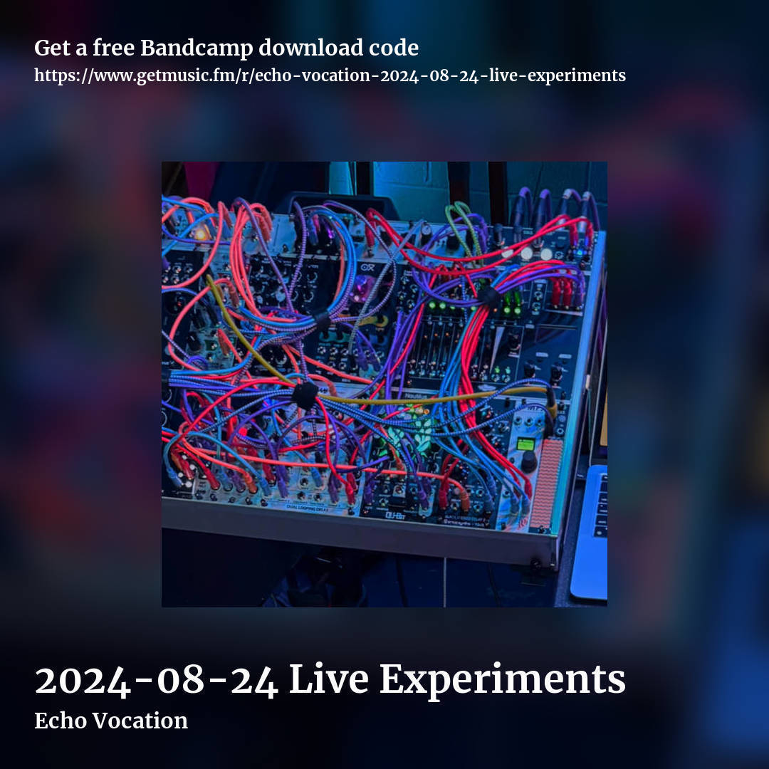 2024-08-24 Live Experiments by Echo Vocation, square promo share image