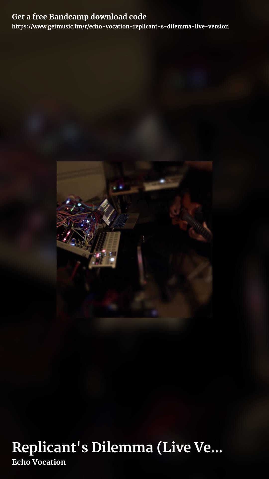 Replicant's Dilemma (Live Version) by Echo Vocation, story promo share image