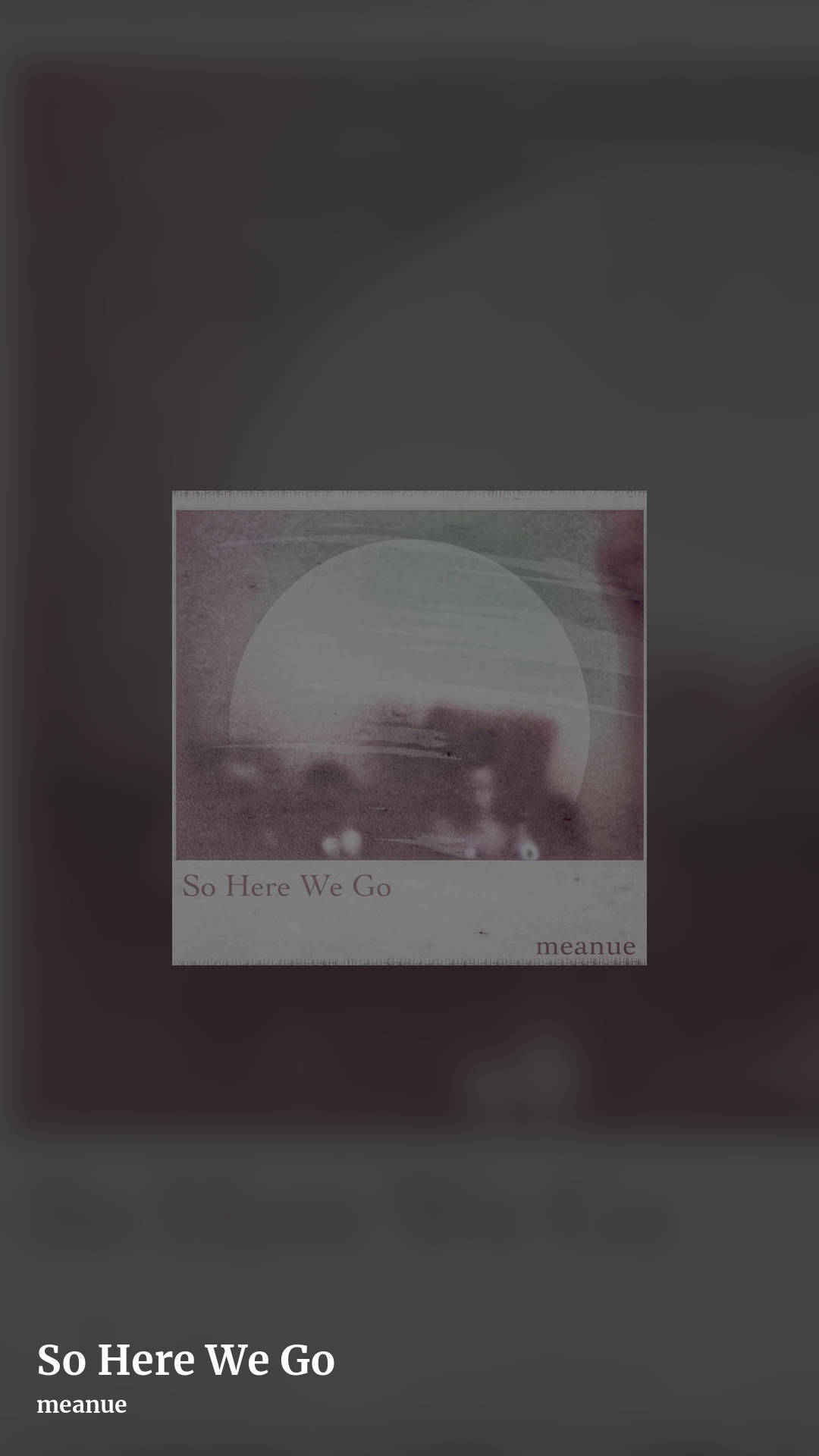 So Here We Go by meanue, story clean share image