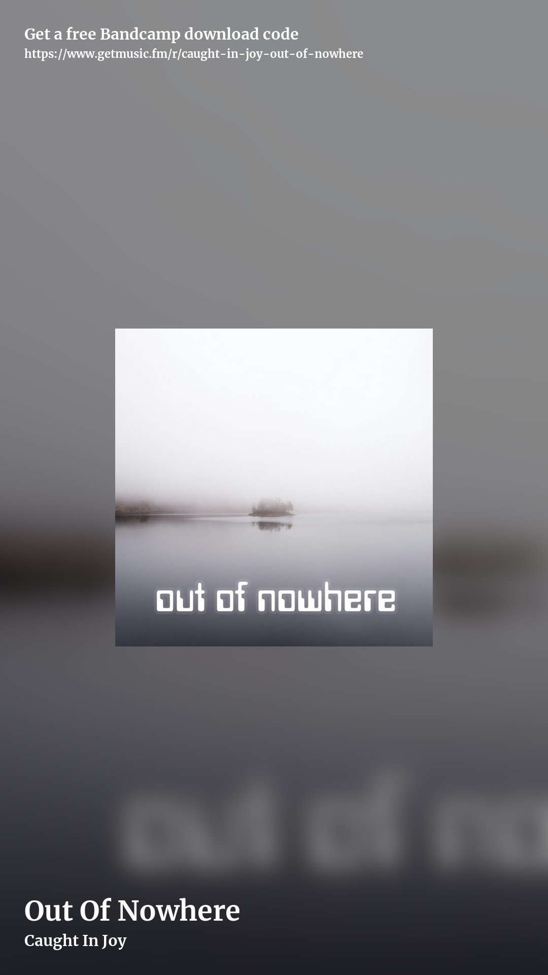Out Of Nowhere by Caught In Joy, story promo share image