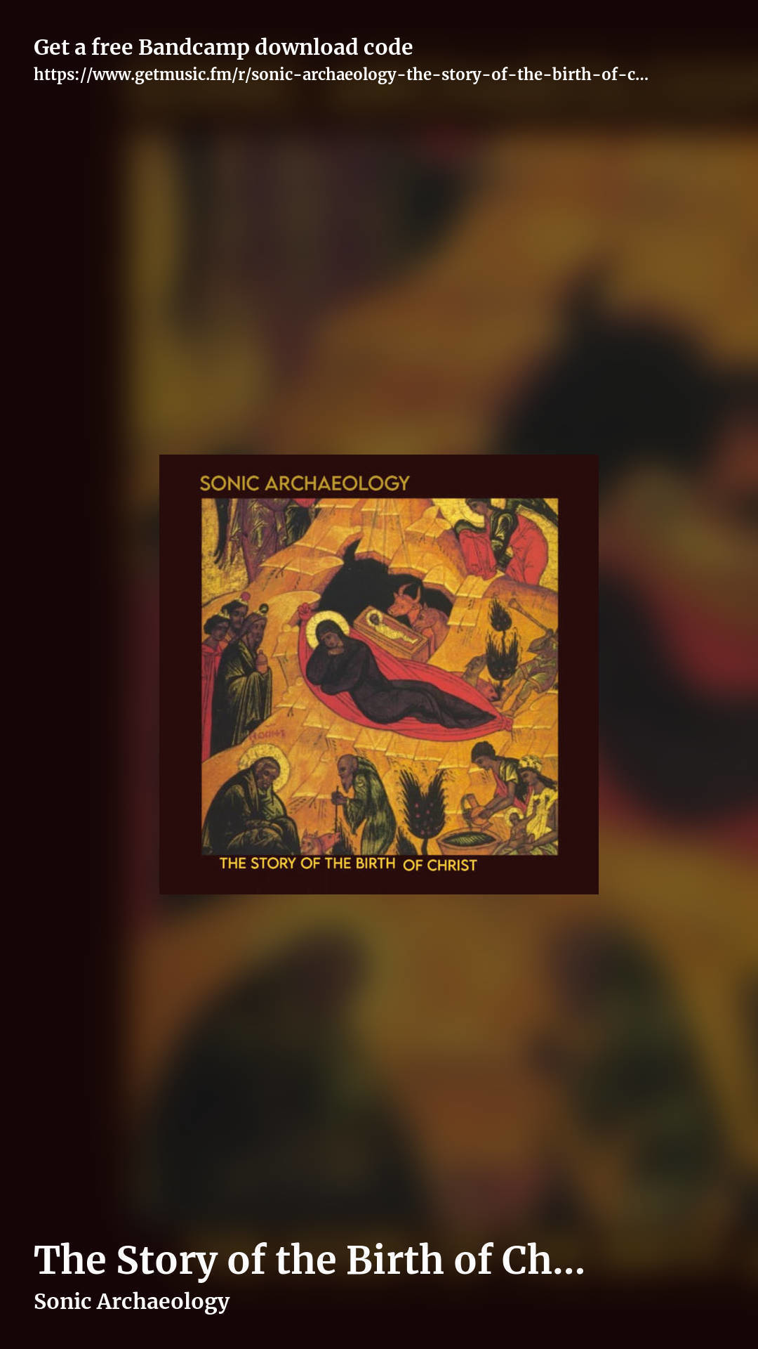 The Story of the Birth of Christ by Sonic Archaeology , story promo share image