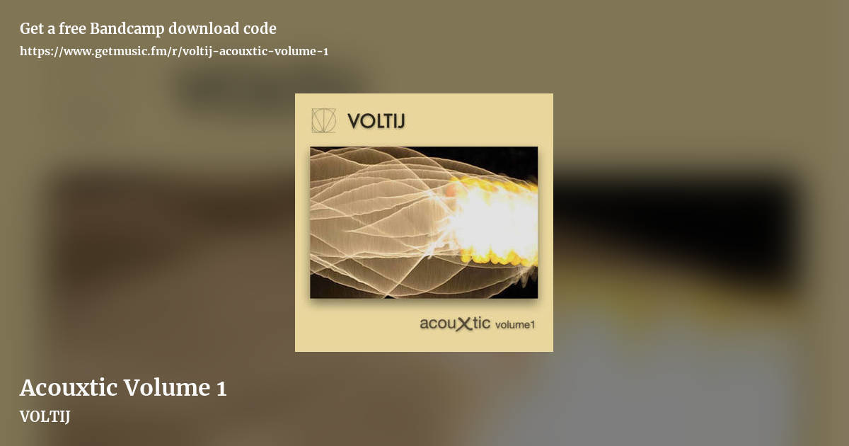 Acouxtic Volume 1 by VOLTIJ, landscape promo share image