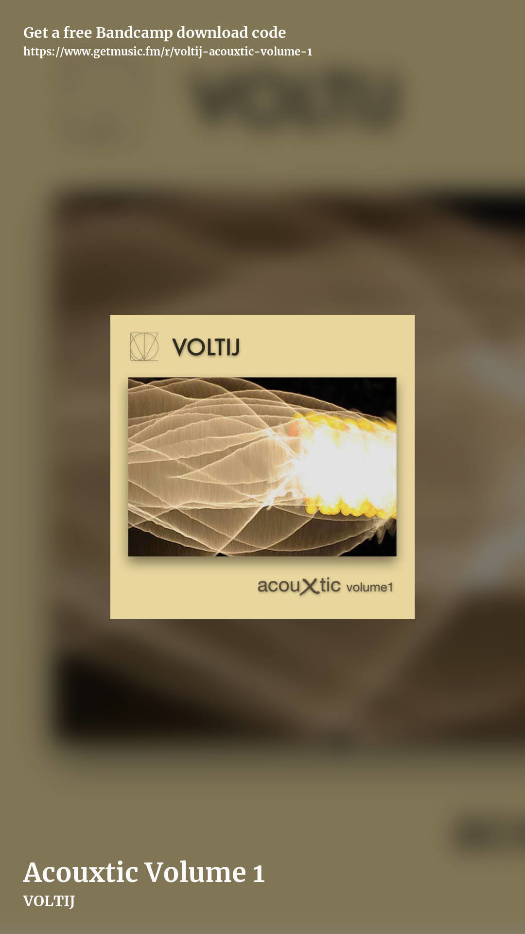 Acouxtic Volume 1 by VOLTIJ, story promo share image