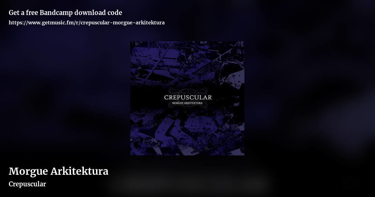 Morgue Arkitektura by Crepuscular, landscape promo share image