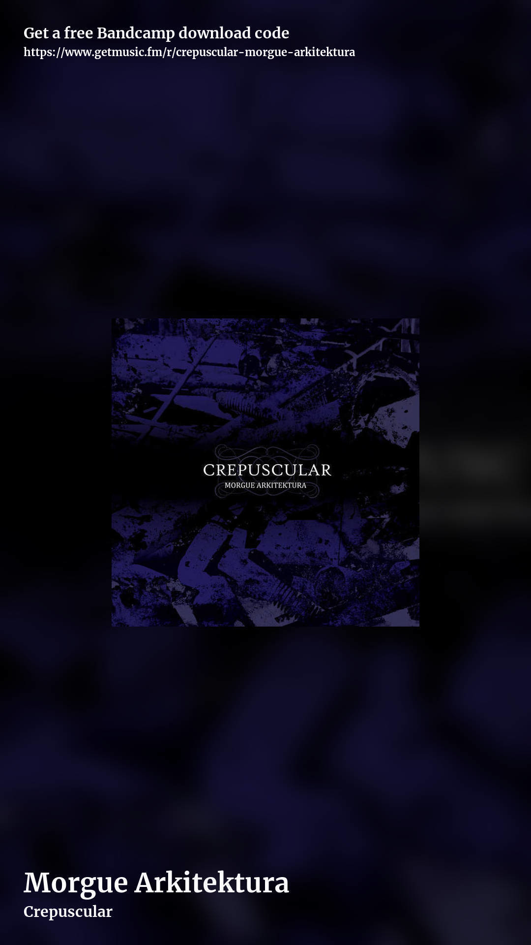 Morgue Arkitektura by Crepuscular, story promo share image