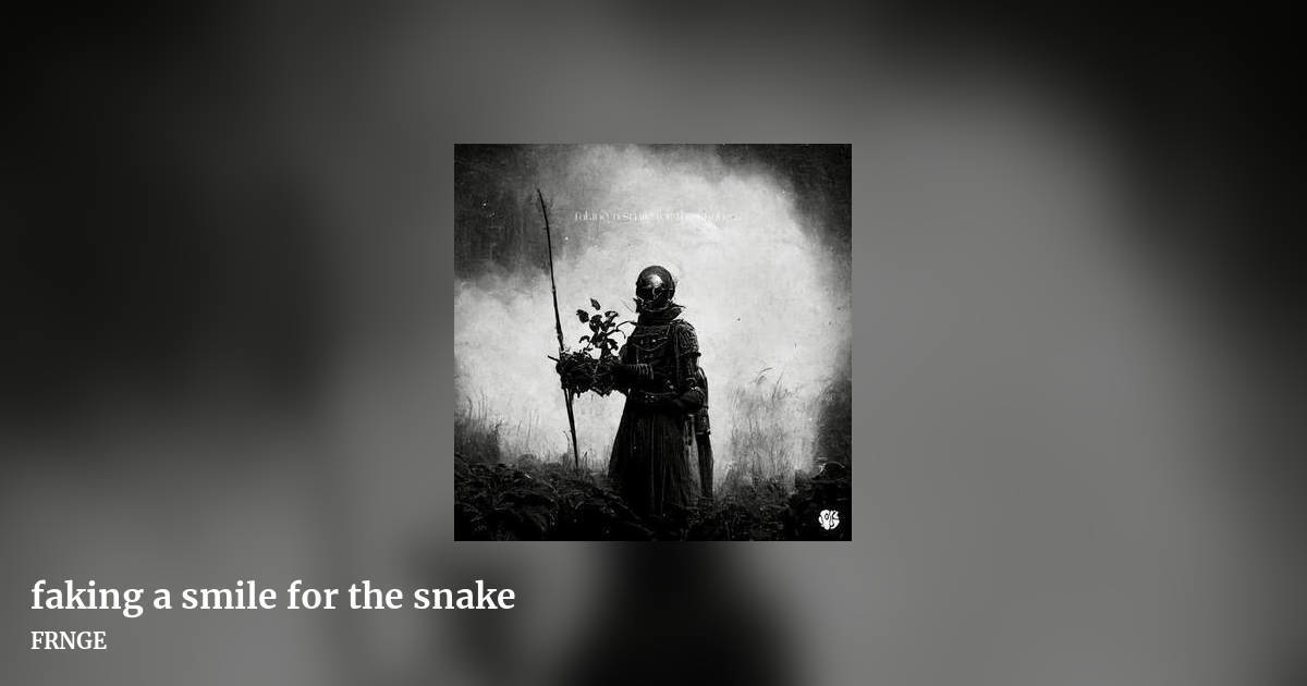 faking a smile for the snake by FRNGE, landscape clean share image