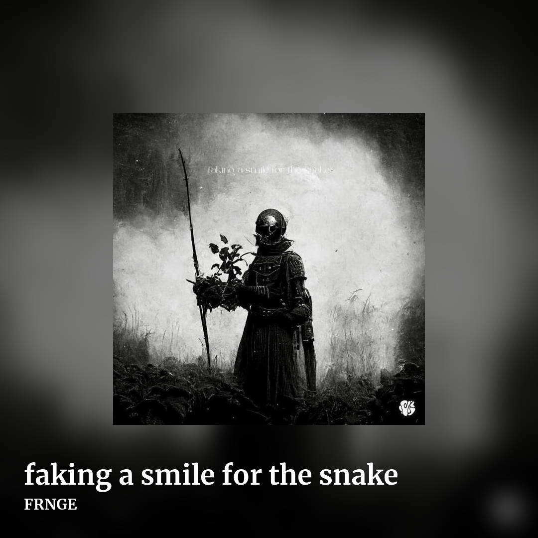 faking a smile for the snake by FRNGE, square clean share image