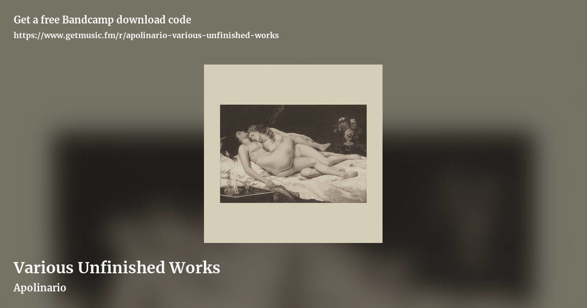 Various Unfinished Works by Apolinario, landscape promo share image