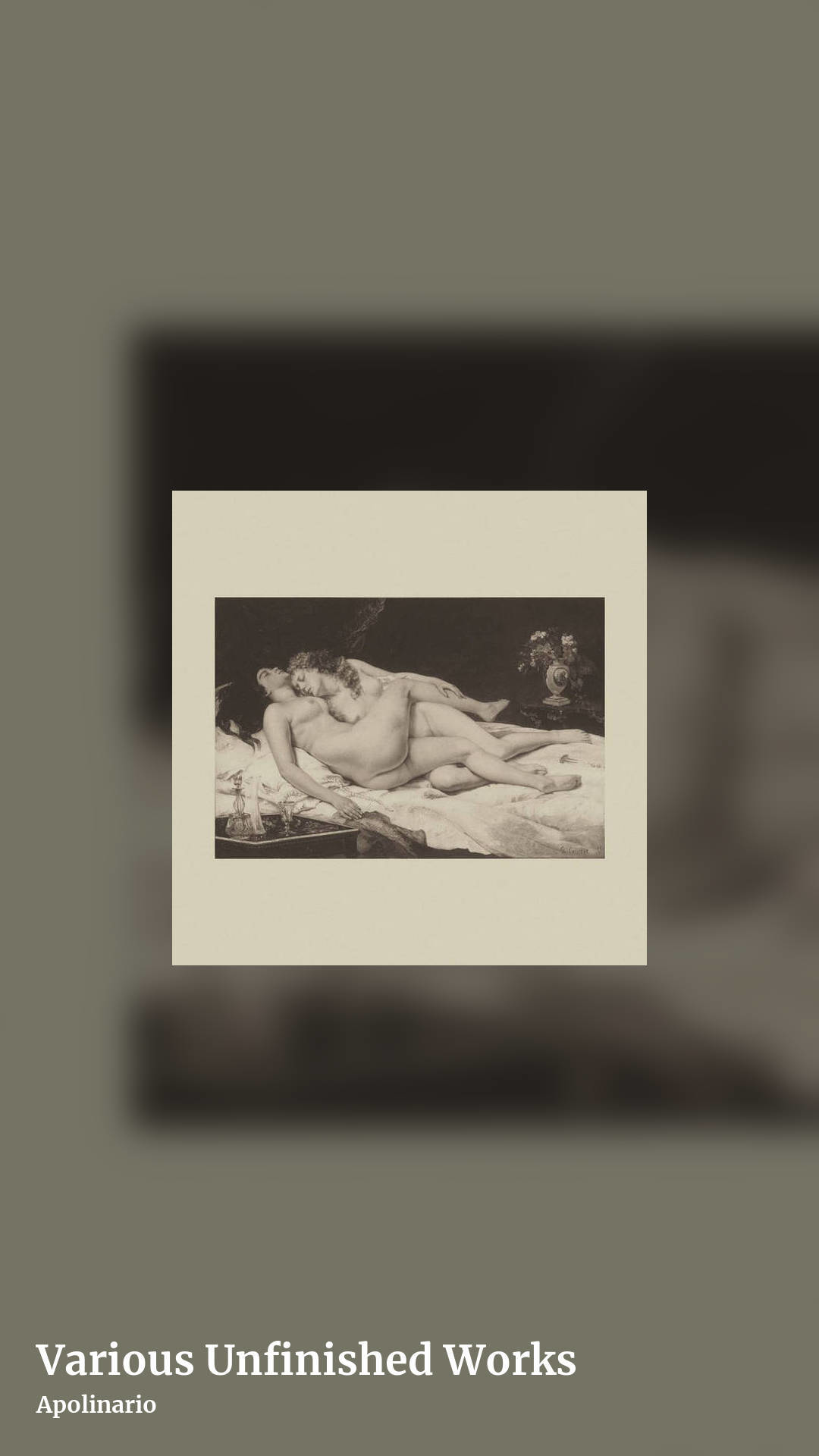 Various Unfinished Works by Apolinario, story clean share image