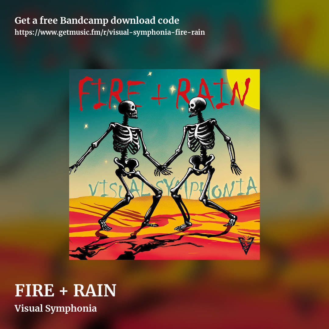 FIRE + RAIN by Visual Symphonia, square promo share image