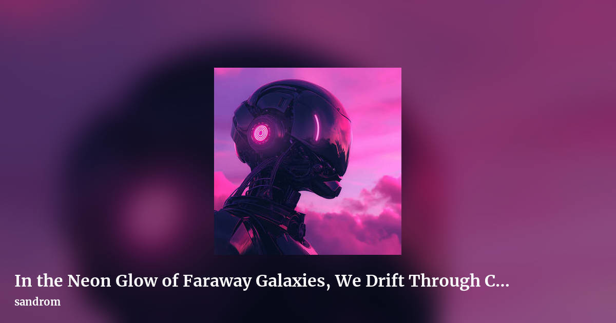 In the Neon Glow of Faraway Galaxies, We Drift Through Cosmic Dreams by sandrom, landscape clean share image