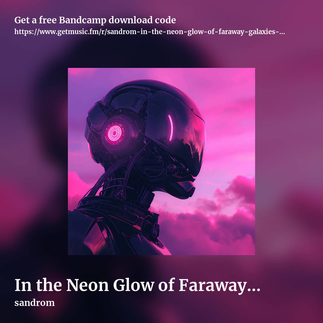 In the Neon Glow of Faraway Galaxies, We Drift Through Cosmic Dreams by sandrom, square promo share image