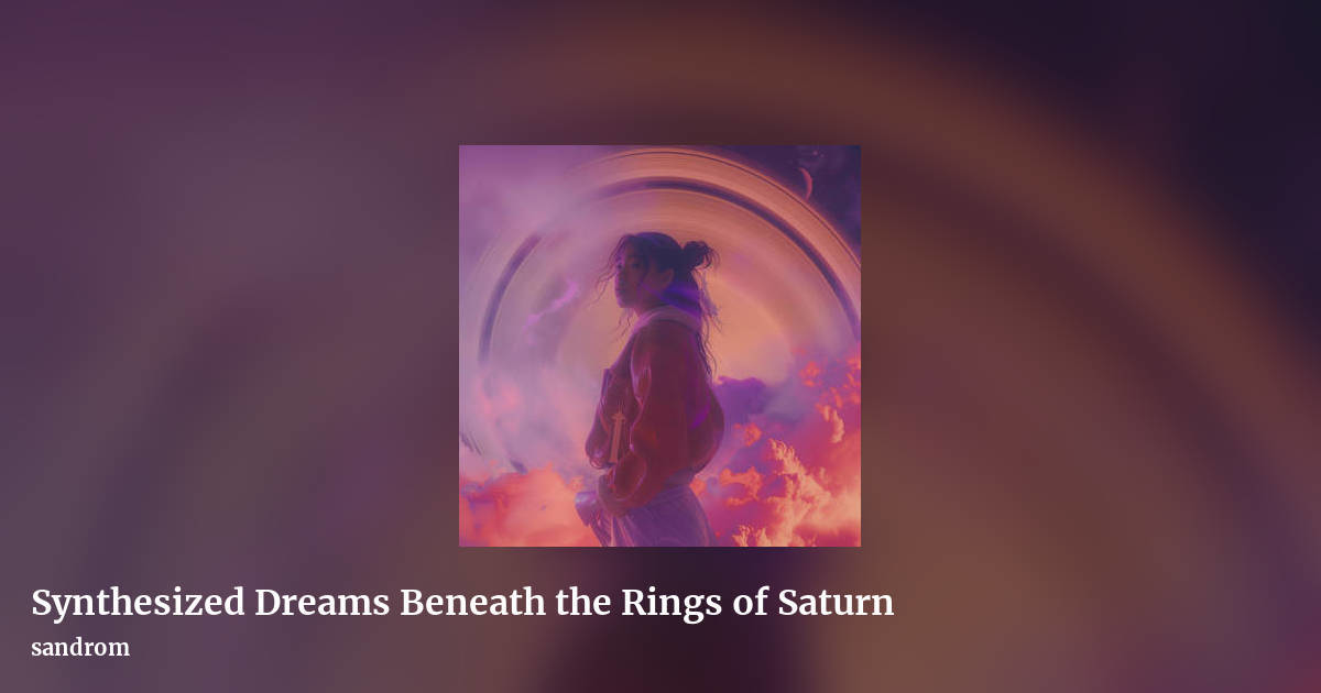 Synthesized Dreams Beneath the Rings of Saturn by sandrom, landscape clean share image