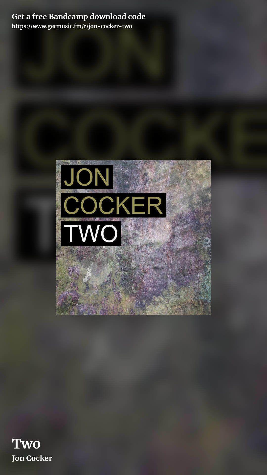 Two by Jon Cocker, story promo share image
