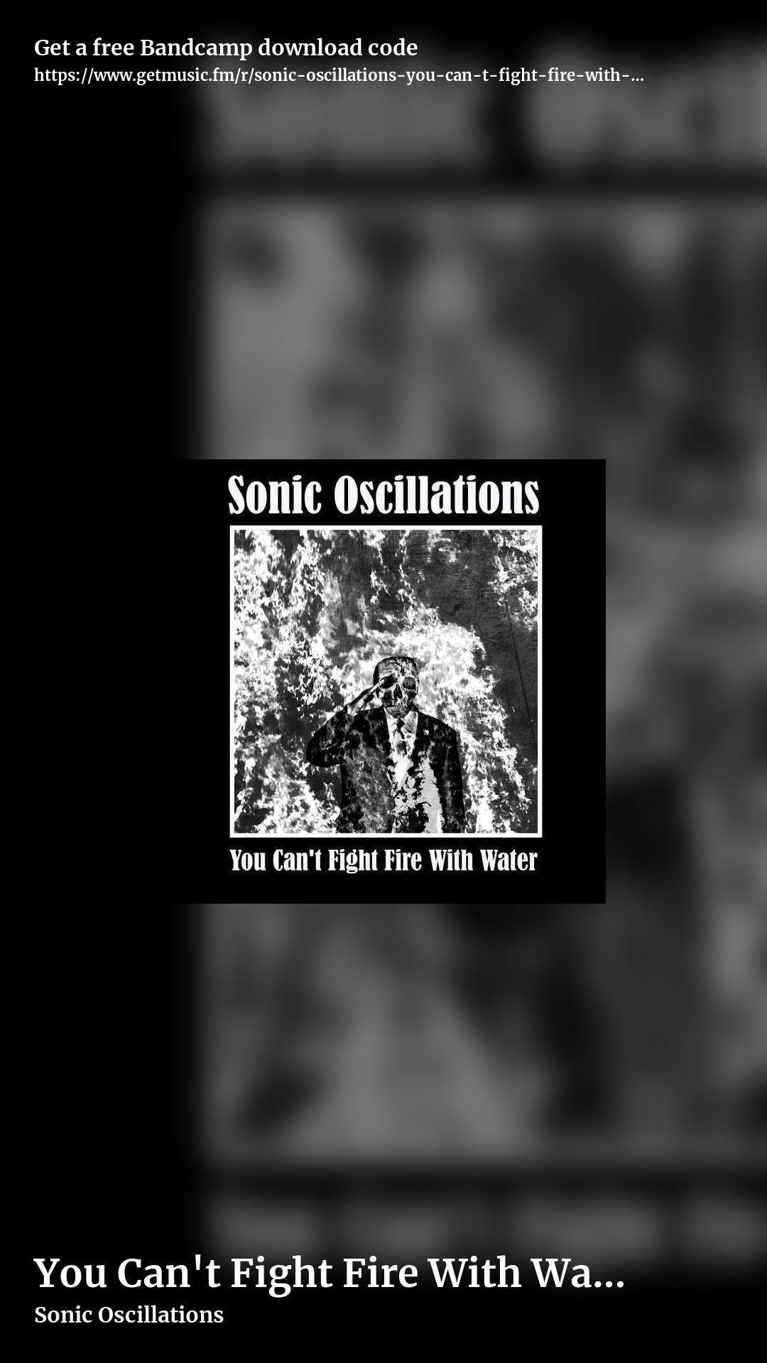 You Can't Fight Fire With Water by Sonic Oscillations, story promo share image