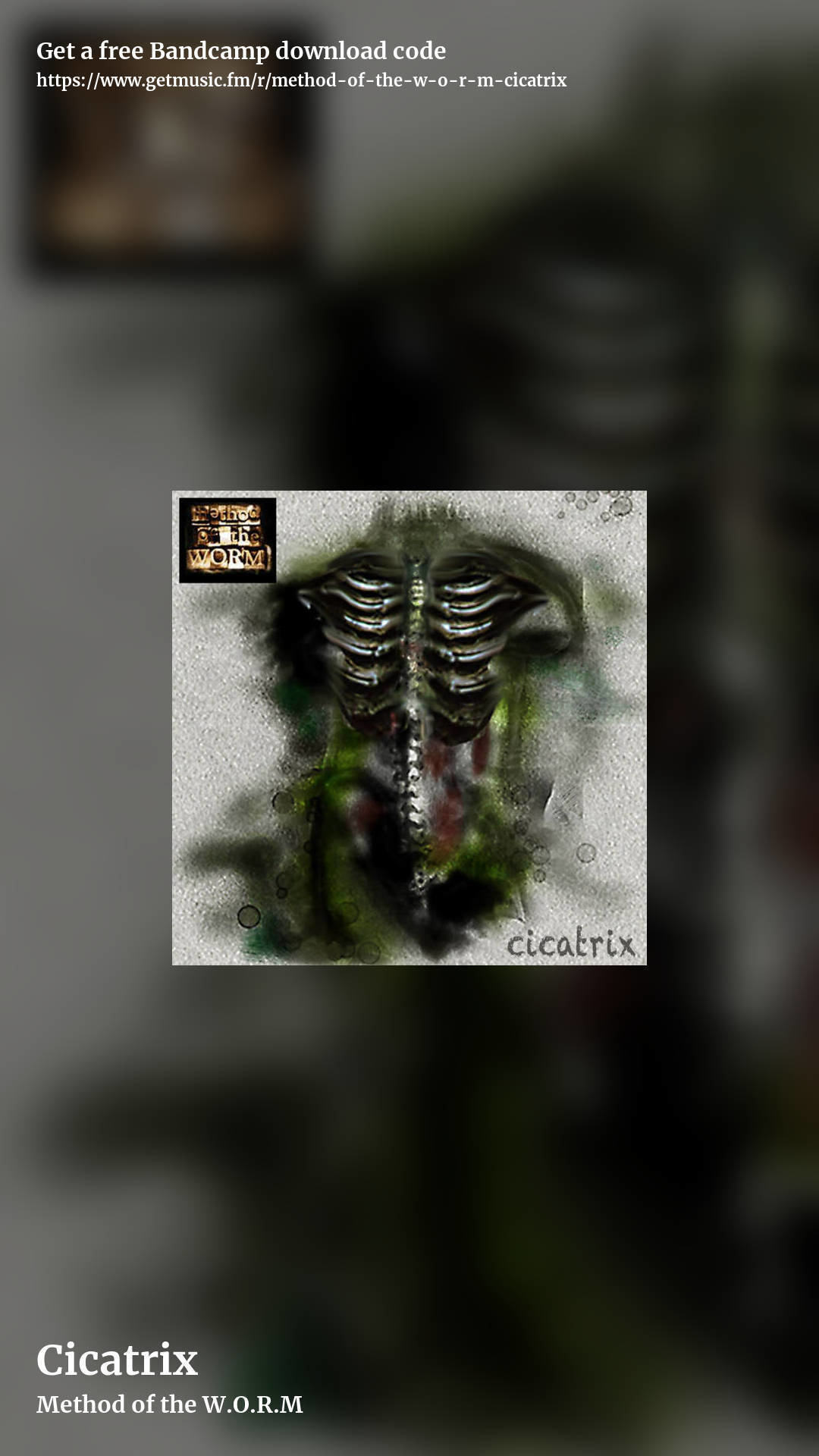 Cicatrix by Method of the W.O.R.M, story promo share image