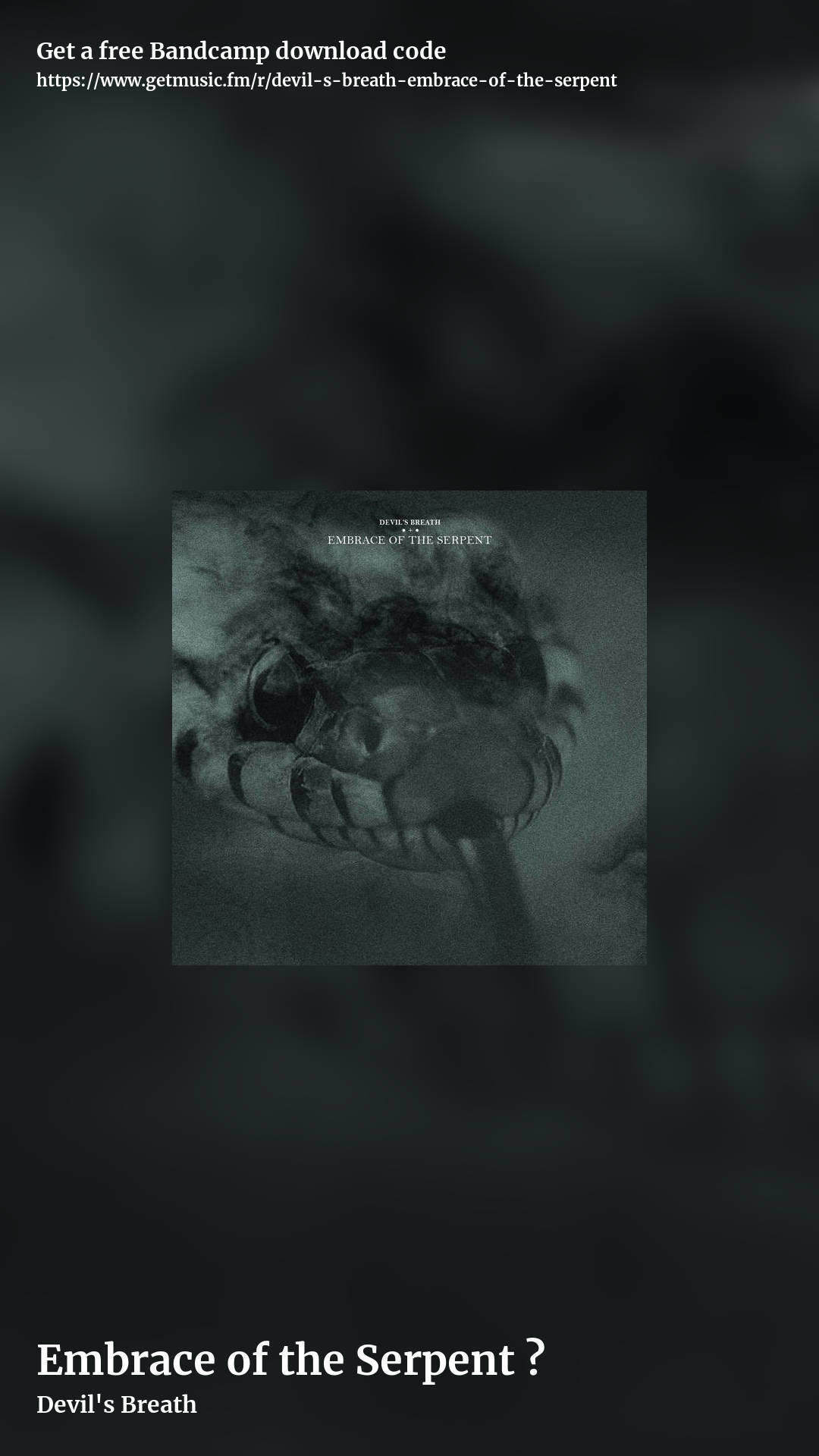 Embrace of the Serpent ‎ by Devil's Breath, story promo share image
